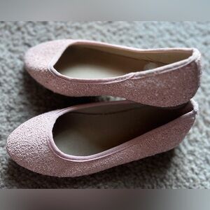 Little Girls Pink Old Navy Glitter Slippers Size 11